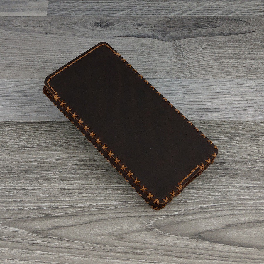 Bao Da Rút Dạng Hộp iphone XR Da Bò Sáp