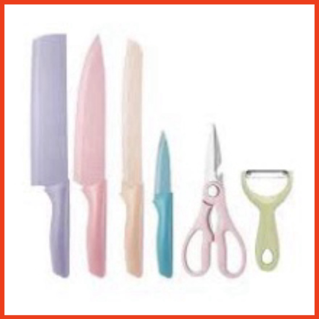 Bộ dao kéo  lúa mạch cao cấp 6 món chi tiết chuyên dụng cho căn bếp