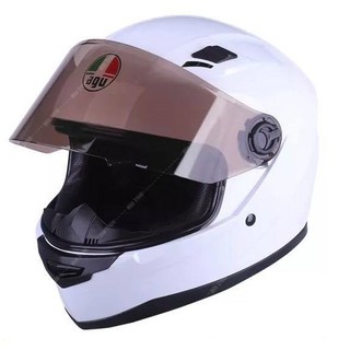 [RẺ VÔ ĐỊCH] Mũ fullface AGU Trắng tinh khôi