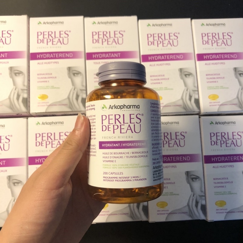 [Số 1 tại Pháp] Viên Uống Đẹp Da Arkopharma Perles De Peau 200v | Thế Giới Skin Care