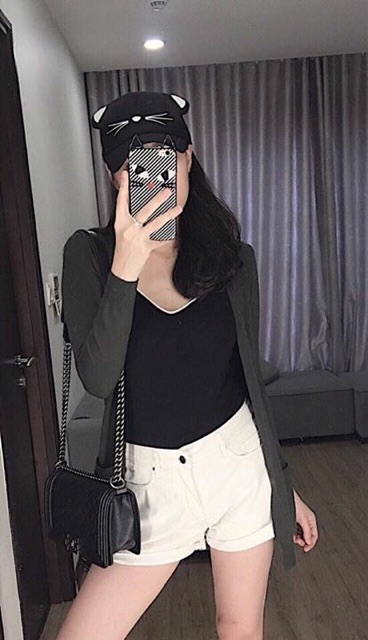 Áo Khoác Len Dệt Kim Cardigan Hot