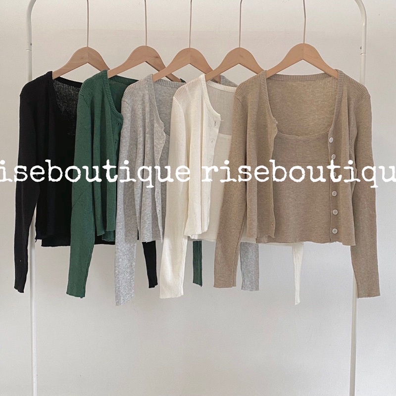 Áo cadigan len mỏng không kèm áo 2 dây trong