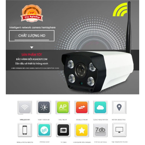 Camera wifi giám sát ngoài trời chống nước Yoosee Camera an ninh (Bản lục giác)