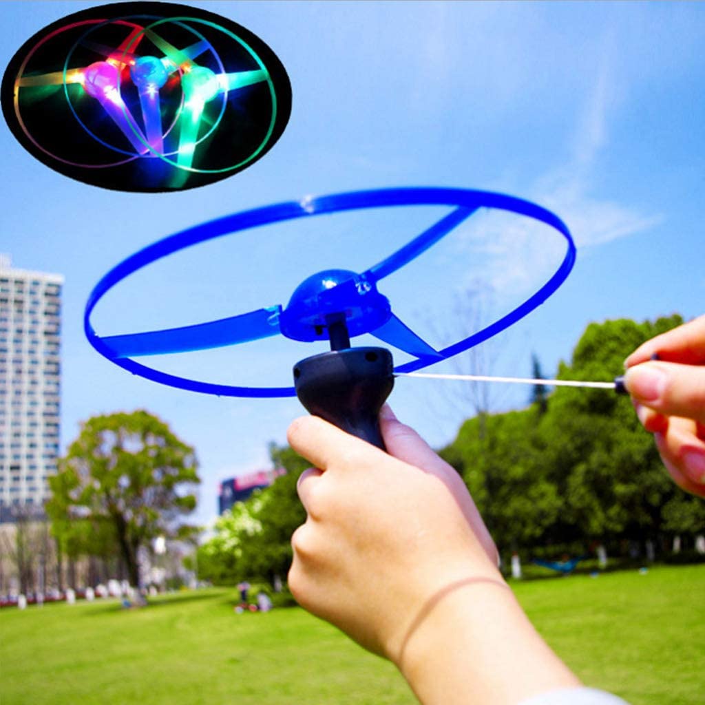 Đồ chơi đĩa bay ufo có đèn phát sáng, chong chóng đồ chơi cho bé