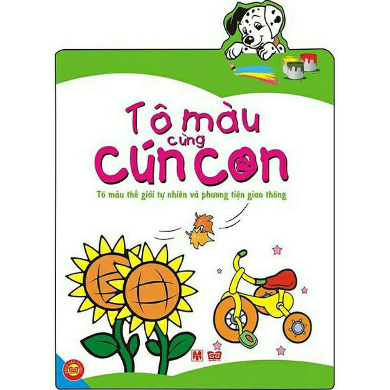 Sách - Tô Màu Cùng Cún Con Combo 5 cuốn