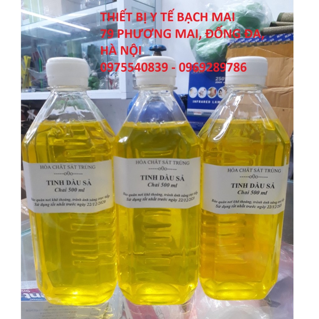 TINH DẦU XẢ 500ML Tẩy Uế Xua Đuổi Muỗi, Côn Trùng