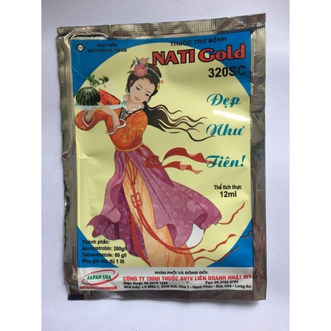 Chế phẩm Natigold- Nấm Cô Tiên phòng trị bệnh phấn trắng, sương mai, thán thư trên hoa cây cảnh
