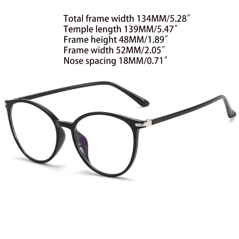 Kính Đọc Sách TR90 Gọng Tròn Siêu Nhẹ Chống Ánh Sáng Xanh Phong Cách Vintage Cho Nam Và Nữ