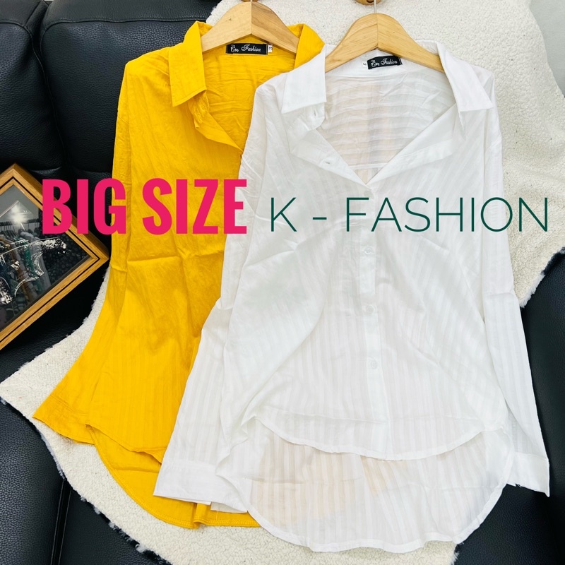 áo sơ mi nữ - BIG SIZE - ĐỦ SIZE 45kg 90kg cotton thêu