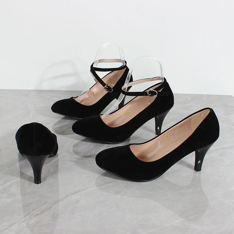 Special Offer Single Shoes Women 2021 New Round Head Shallow Mouth High Heels Women Stiletto All-Match Work Shoes Foreig