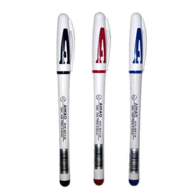 Hộp 12 bút bi nước chữ A AIHAO AH-801A ngòi 0.5 mm