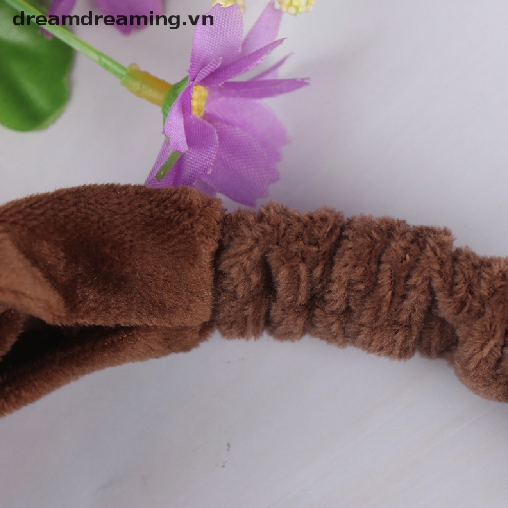 Băng Đô Rửa Mặt Co Giãn Hình Tai Mèo Dễ Thương