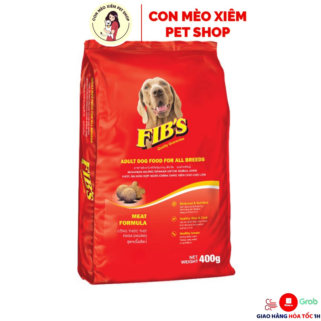 Hạt cho chó Fib s 400g thức ăn khô dinh dưỡng cho cún Con Mèo Xiêm