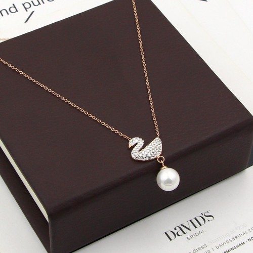 Dây Chuyền Thiên Nga Titan Ko Đen TT 3364