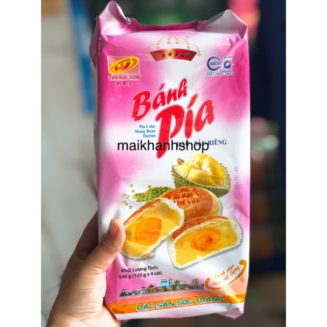 ✅ Bánh Pía Tân Huê Viên 4 Sao màu hồng