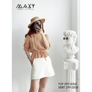 ÁO - ORANGE FLORAL TOP