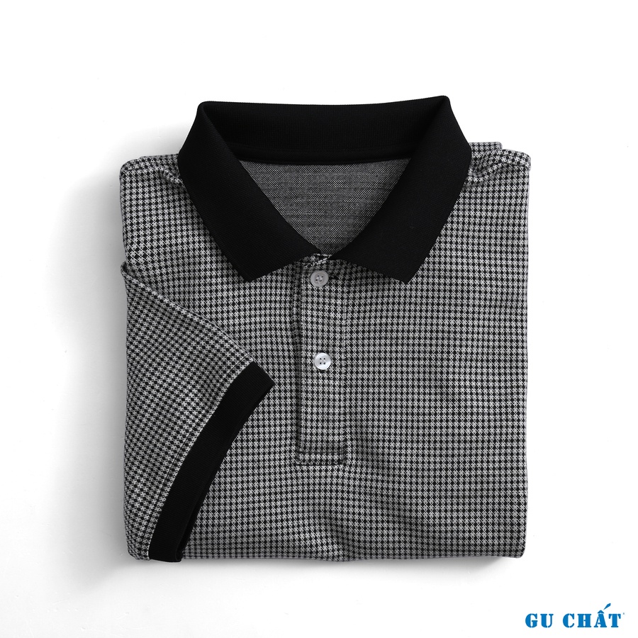 Áo Thun Polo Tay Ngắn Nam GU CHẤT, Vải Dệt Kim Mềm Mại, Thông Thoáng, Phom Regular Dễ Mặc - GUPL22