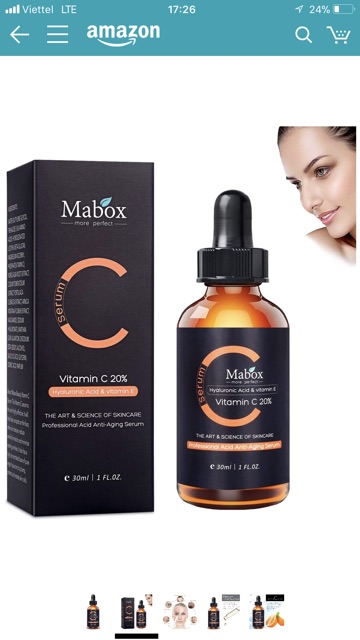 Serum Vitamin C Mabox 20% 30ml