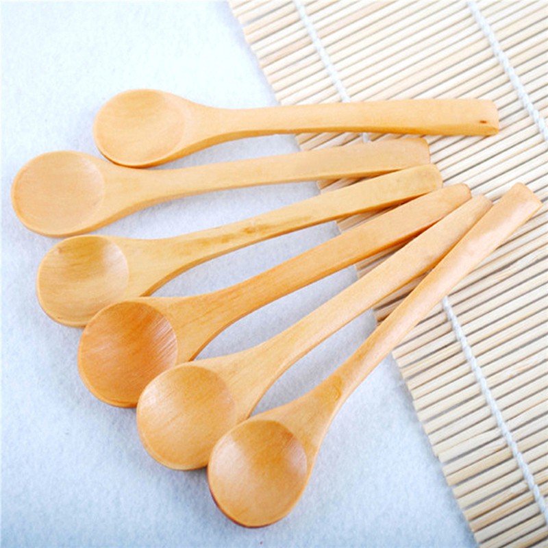 Set 6 Muỗng Gỗ Tre Đa Năng Cho Nhà Bếp