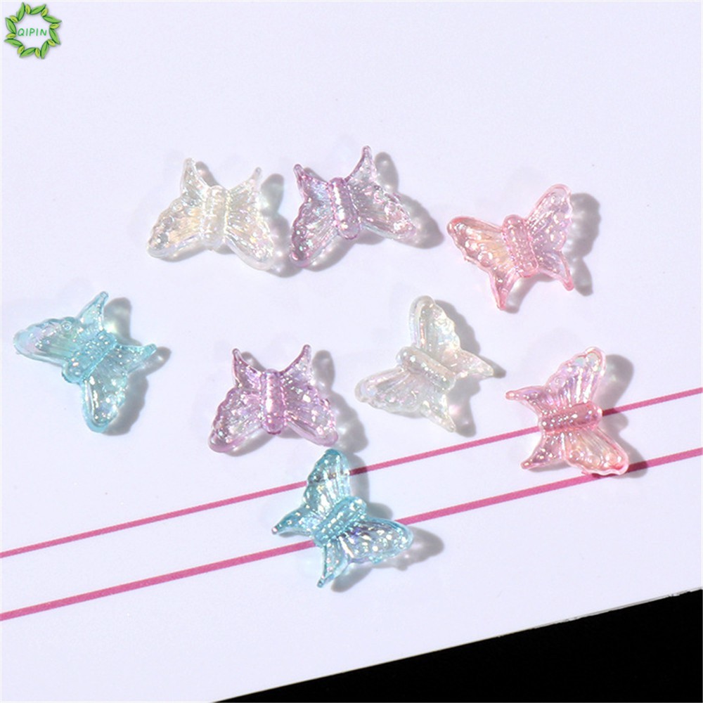Set 20 mặt hình bướm nhiều màu sắc cho dây chuyền/ trang sức tự làm