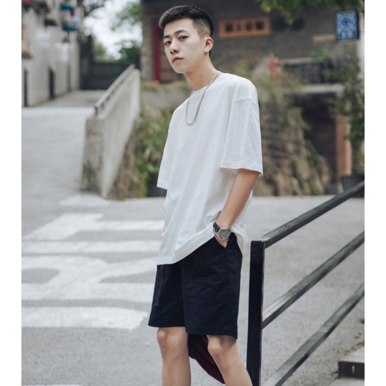 Áo Thun Tay Lỡ Unisex Trơn Nhiều Màu Siêu Hot | BigBuy360 - bigbuy360.vn