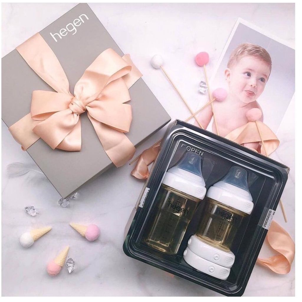 Bộ Set quà tặng Bình sữa Hegen 150ml/ 240ml Basic Stater Kit Hegen
