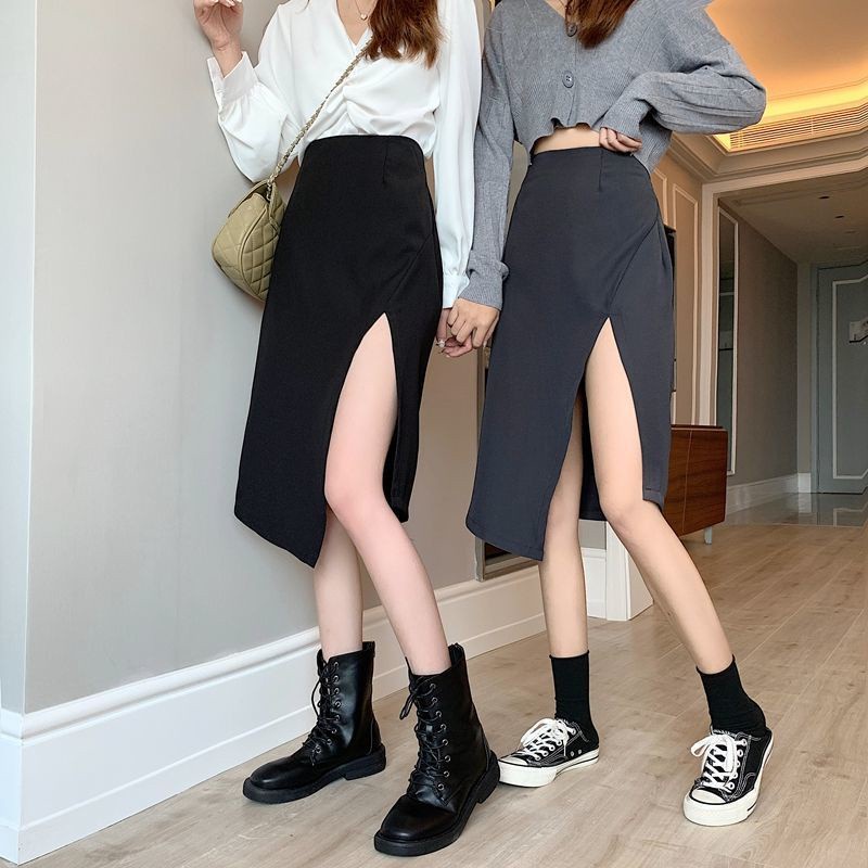 Chân váy Midi dài xẻ tà vạt chéo cá tính phong cách sang trọng có big size Mely's Fashion CV22 | BigBuy360 - bigbuy360.vn