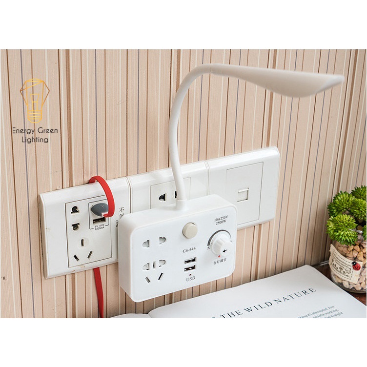 Ổ Cắm Điện Thông Minh Energy Green Lighting  Tích Hợp Đèn Phát Sáng OD-819 -Tăng Giảm Ánh Sáng - Có Đầu Cắm USB