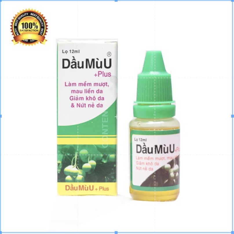 [Vi Diệu] Dầu Mù U Plus 12ML_ Mù U Thiên Nhiên Dưỡng Da Giảm Phỏng Rộp Rát Do Cháy Nắng Nứt Nẻ Gót Chân Tay