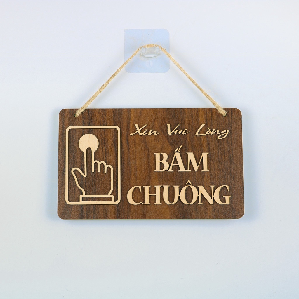 Bảng gỗ Xin đừng làm phiền - Don't Disturb nhắc nhở khách hàng nhiều mẫu Siêu dễ thương