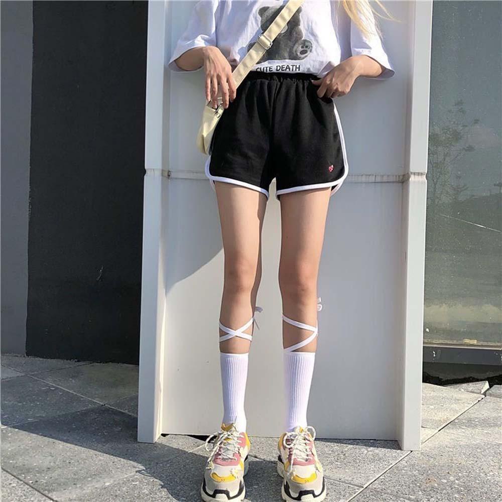 AROMA Vớ Cotton Mềm Mại Màu Trơn In Chữ Phong Cách Nhật Bản Ngọt Ngào Cho Nữ