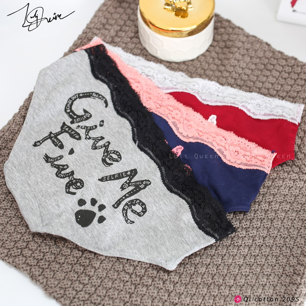 Quần chip cotton Give me five CỰC CUTE kháng khuẩn, chống viêm - Hàng xịn, giá tốt