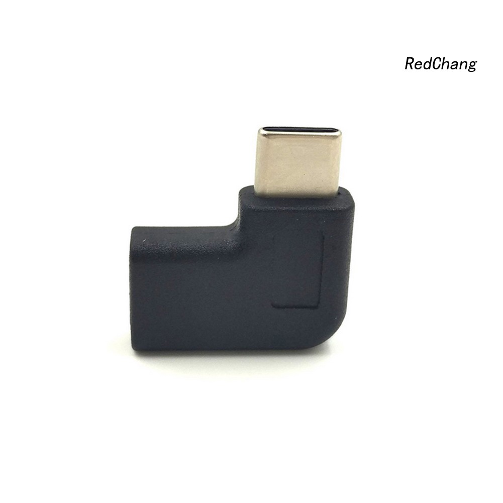 -SPQ- 90 Degrees L-type USB 3.1 Type-C Male to Female Adapter Connector Converter Plug