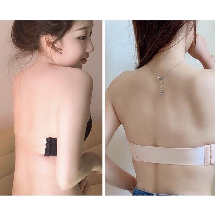 Áo lót nữ không dây chống tụt quả ngang nâng ngực, áo ngực su đúc CAO CẤP siêu quyến rũ AL218