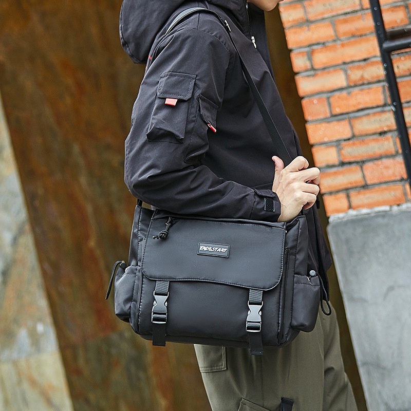 Túi Vải Sinh Viên Cặp Đeo Chéo Nam 2087 Thời Trang Hàn Quốc Bền Đẹp Nhiều Ngăn Tiện Lợi Thích Hợp Đi Học Du Lịch Công Sở