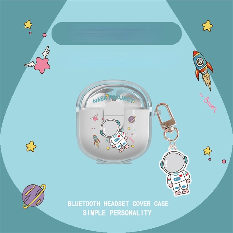 Vỏ Bảo Vệ Hộp Sạc Tai Nghe Lenovo LP12 Mềm Mại Họa Tiết Phi Hành Gia Dễ Thương