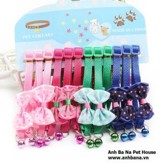 Vòng đeo cổ chó mèo gắn chuông