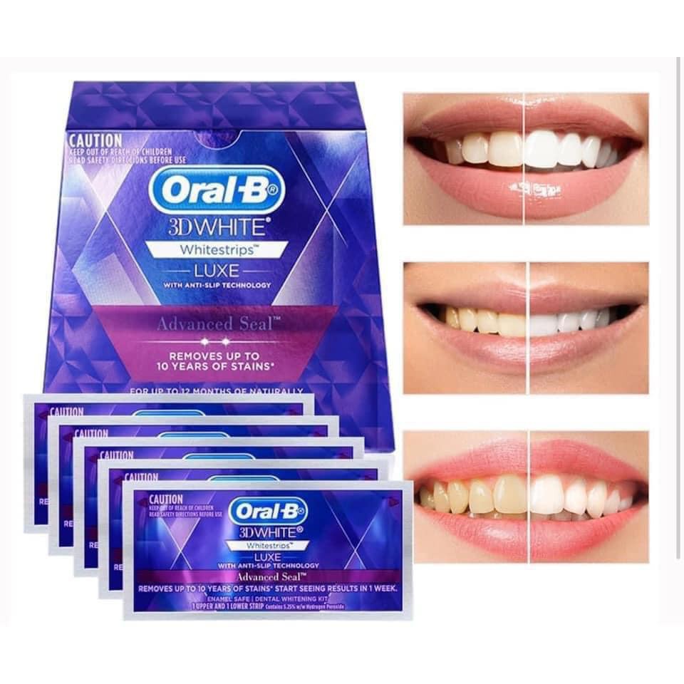 Miếng dán trắng răng OralB 3D White Whitestrips (miếng lẻ)