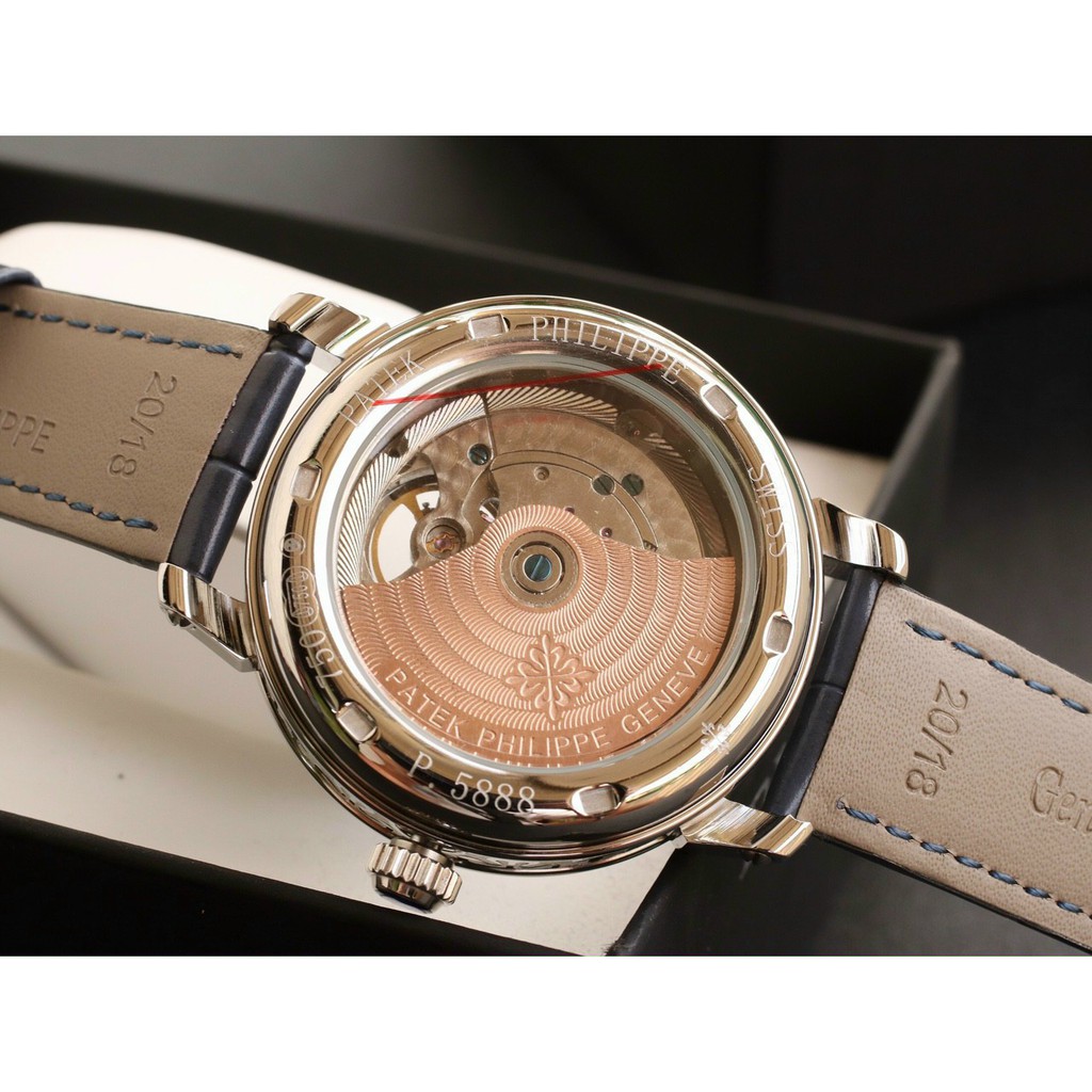 Đồng Hồ Nam PatekPhilipe Nautilus P5888 , Máy Automatic - Cơ , Dây Da , Size 40mm