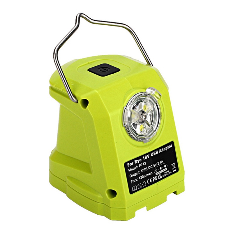 Bộ Chuyển Đổi Nguồn Điện Đèn LED Ryobi 14.4V-18V Li-Ion Hai Cổng USB