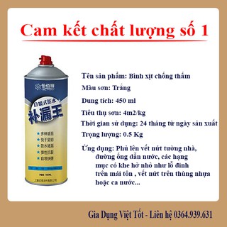 Bình xịt chống thấm, dột nước