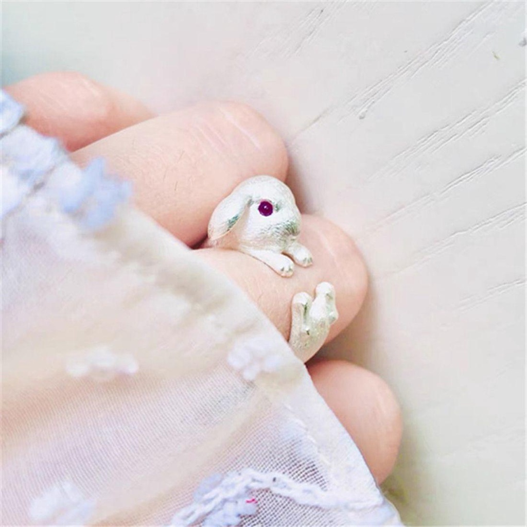 Nhẫn Hở Hình Tai Thỏ Thời Trang Dành Cho Nữ