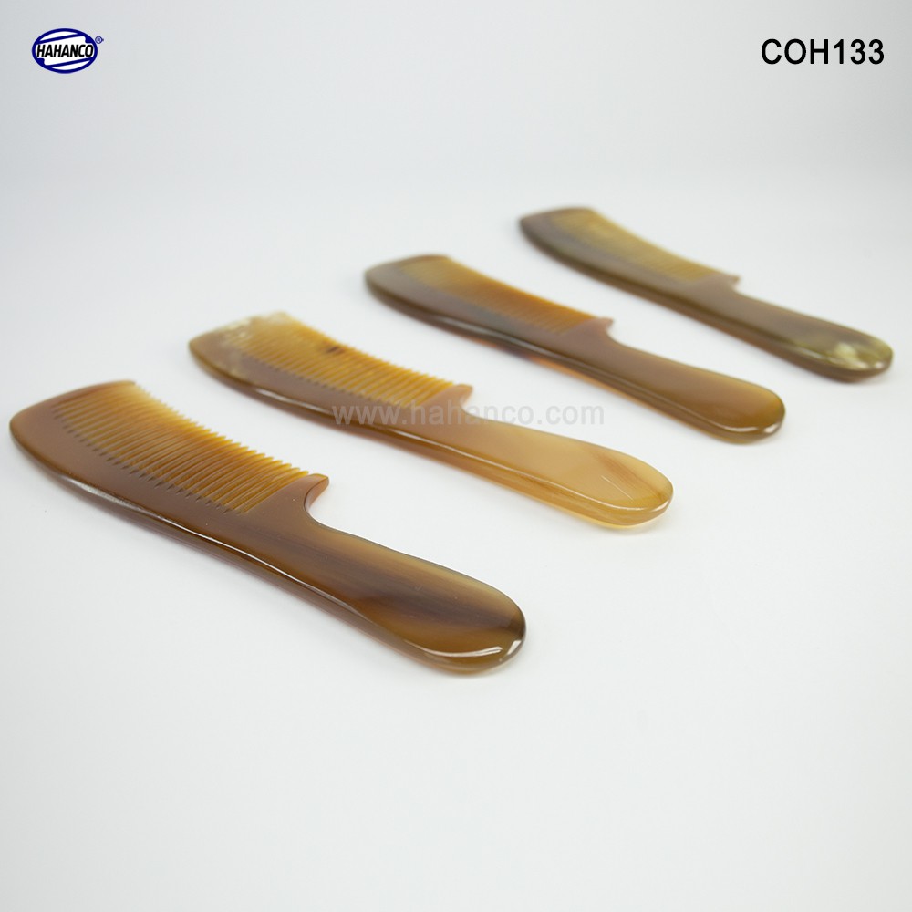 Lược sừng xuất Nhật - COH133 (Size: L - 18cm) Mẫu tiêu chuẩn - Horn Comb of HAHANCO
