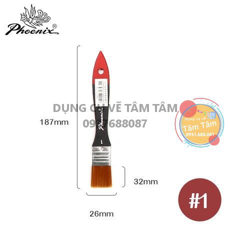 [ TÂM TÂM ]-Cọ bản, Cọ ngang, Cọ phoenix mã 717-