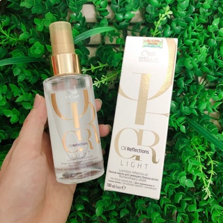 Tinh dầu dưỡng tóc mảnh Wella Oil Reflections Light Luminous reflective oil ( trắng)  100ml