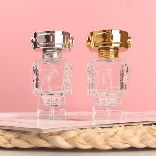 Chai lọ đựng nước hoa thủy tinh cao cấp phun sương mô hình robot dung tích 30ml/ 50ml