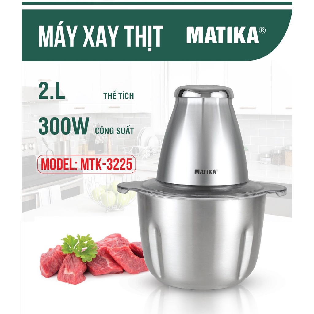 Máy xay thịt Matika MTK-3220 và MTK-3225