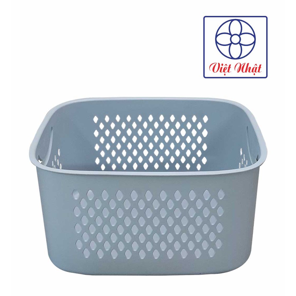 Giỏ đựng đồ đa năng có quai xách nhựa Việt Nhật, Sọt đựng quần áo, đồ chơi, Rổ đựng đồ có quai xách