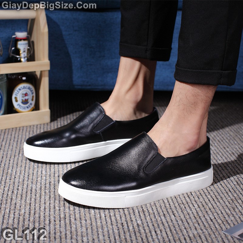 Giày xỏ thể thao, giày lười big size cỡ lớn EU:45-46 cho nam chân thon cân đối