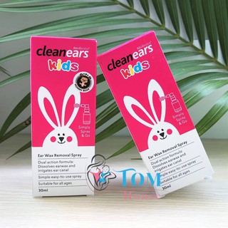 Xịt Tan Ráy Tai Cho Bé Cleanears Kids 30ml, Úc